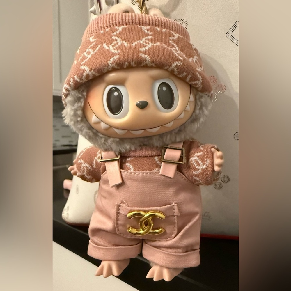 Designer inspired Labubu 3 pc outfit .. DOLL IS NOT INCLUDED- just modeling -New